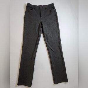 Gloria Vanderbilt Charcoal Gray Pull-On Slim Pants